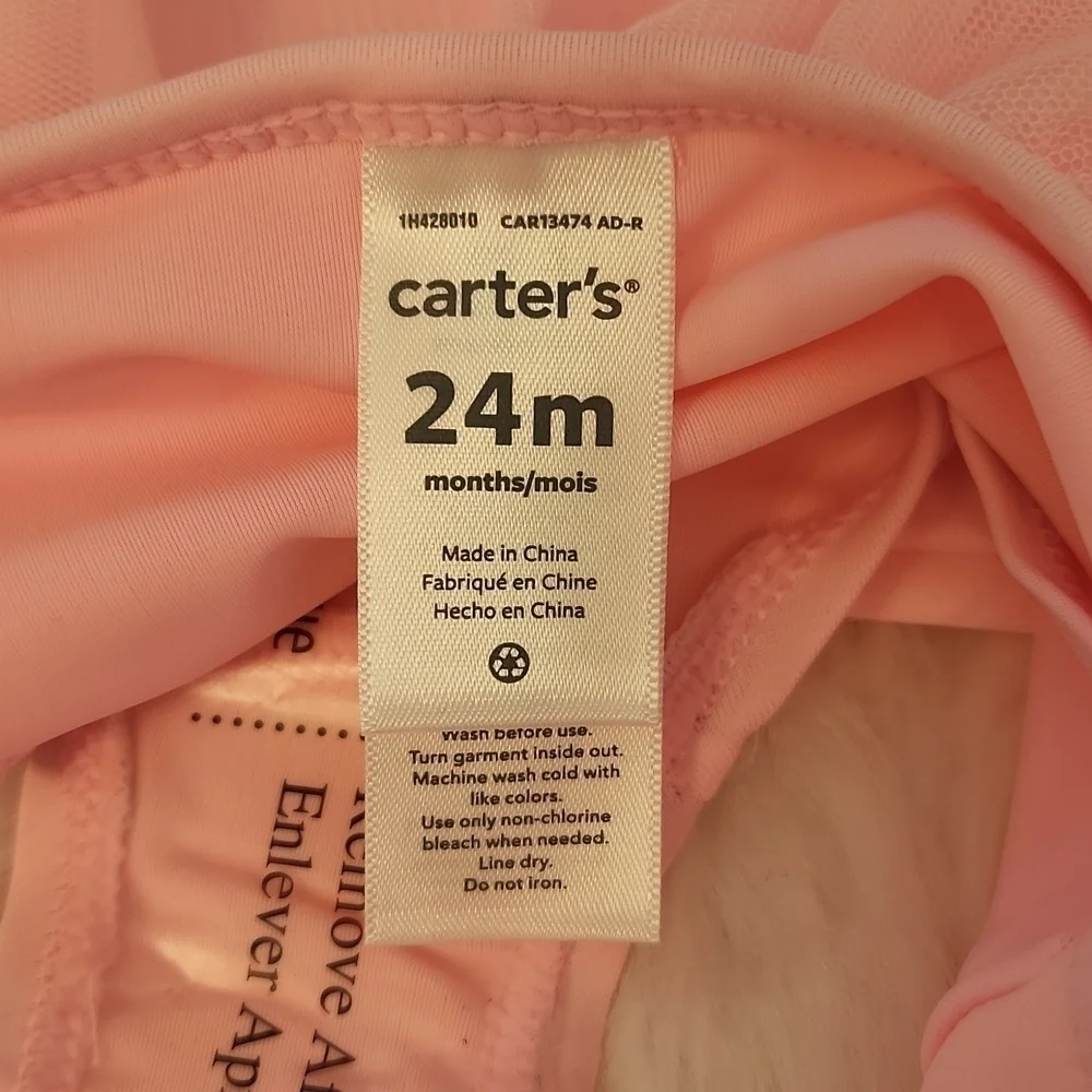 CARTERS pink unicorn long sleeve rashguard set 24M NWT
